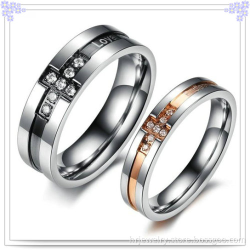 Fashion Jewelry Stainless Steel Couples Ring (HR3602)